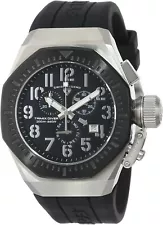 Swiss Legend 10540-01-BB Men's Trimix Diver Chronograph Watch Black Silver Steel