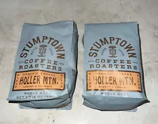 2 Stumptown Organic Medium Whole Bean Coffee Holler Mountain 12oz Ea BB 8/24