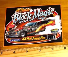 Al Segrini BLACK MAGIC 1974 Chevy Vega Funny Car NHRA Banner Sticker Decal