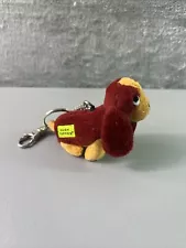 Applause Hush Puppies Basset Hound Dog Plush Keychain 3" Tall Rare