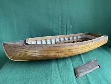 Adamcraft Model Boat Dinghy hull c1950s Clinker built. For Restoration