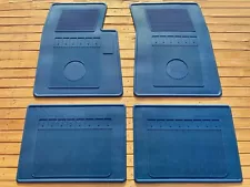 For Chevy Chevelle Malibu Floor Mats Rubber Blue Set of4 1964-1975