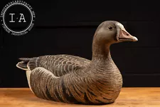 Vintage Frank Hoppe Greater White-Fronted Wood Goose Drake Decoy