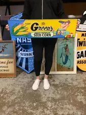 vintage seed corn signs for sale