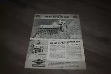 Dearborn Farm Equipment One-Way Plows & Discs sales brochure 1950 Ford tractor