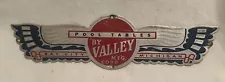 Vintage Valley Pool Table Badge Emblem Name Plate Original