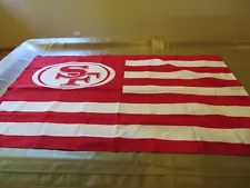 San Francisco 49ers Faithful Flag With Wooden Branded Gift Box