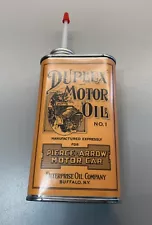 Pierce-Arrow Motor Car Can -Duplex Motor Oil