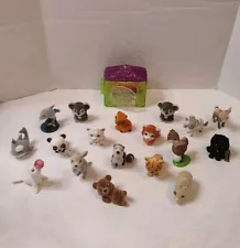 Jungle In My Pocket 2007 Lot of 18 Flocked Animals And Mini Jungle House