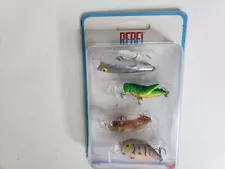 New Rebel Topwater Fishing Lures - Pack of 4 NEW Dual Hooked