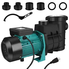 1.5HP In/Above Ground Swimming Pool Sand Filter Pump Motor Strainer