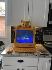 RARE Winnie The Pooh CRT TV & Dvd Player With REMOTEs X 2 Tv Tested DVD Parts