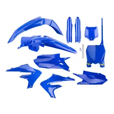 Cycra Powerflow Complete Plastic Kit Set Blue Fits YAMAHA YZ250F YZ450F (For: 2021 Yamaha YZ450F)