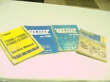 YAMAHA XT500E TT500C PARTS BOOKS AND WORKSHOP MANUELS FOR MID 70'S MACHINES.