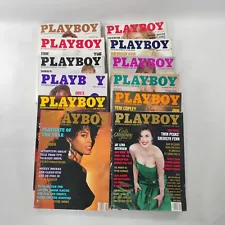 Playboy Magazine 1990 Lot Of 12 Complete Issues With Centerfolds Trump