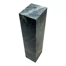 GREEN MARBLE STONE PEDESTAL COLUMN 7"x2"x1.5"