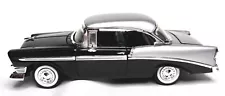 Jada 1956 Chevrolet Belair Diecast Car Black/Silver #50600-9 Scale1:24 #98891