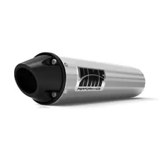 HMF for Suzuki King Quad 450 07-10/500 09-22 Brushed/Blk Euro Slip On Exhaust