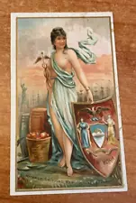 Gail & Ax New York Industries States Risque Tobacco Card 1890s #2