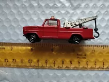 Majorette Tow Truck ECH 1/80 Diecast Red Made in France with Beacons and Hook