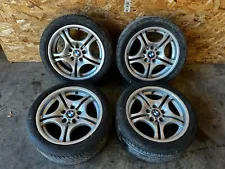 BMW 1999-2006 E46 STYLE 68 M DOUBLE SPOKE 17" WHEELS RIMS W/ TIRES OEM /B3