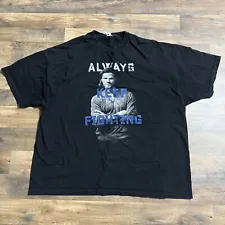 Supernatural Always Keep Fighting Jared Padalecki T Shirt Men XXXL 3XL Black