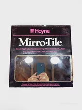 Vintage NEW 1980s Mirrored Hoyne Glass Tiles 12x12 Clear Mirror Mirro-Glass Set