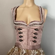 Kruger Traditional Dirndl German Size 32 For Oktoberfest Dress Blush Victorian