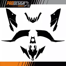 Yamaha Raptor 125-250 yfm 250r atv quad vector graphics kit template stencil eps