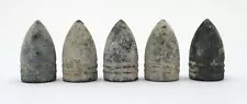 Five Authentic Civil War Colt Revolving Rifle Bullets Rec: Virginia