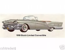 1958 Buick Limited Convertible Refrigerator / Tool Box Magnet