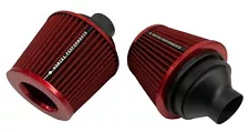 Twin Turbo N54 Dual Cone Air Filter Intake FOR BMW E90 E92 E93 E87 335i 135 RED (For: More than one vehicle)