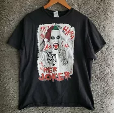 Her Joker Suicide Squad Harley Quinn T-Shirt size Large