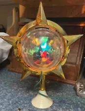 Vintage Bradford Celestial Star Motion Light Tree Topper Works!