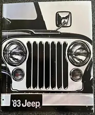 JEEP OFFICIAL CJ SCRAMBLER PICKUP CHEROKEE WAGONEER PRESTIGE SALES BROCHURE 1983