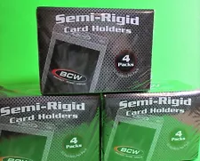 600 SEMI-RIGID CARD HOLDER #2 FOR TRADING CARDS 9 MIL,STANDARD CARD 3X4 SIZE SR2