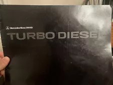 Original 1978 Mercedes Benz 300SD Turbo Diesel Sales Brochure 78