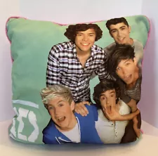 One Direction Pillow Harry Styles Niall Liam Zyan Louis 1D Pink Glitter Cushion