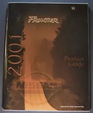 2001 Nissan Frontier Pickup Truck Salesman Guide Brochure 4x4 Excellent Original