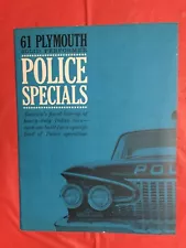 1961 PLYMOUTH "POLICE SPECIALS---PURSUIT & PATROLLER" Car Dealer Sales Brochure