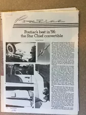 PontiacArt71 Vintage Article 1956 Pontiac Star Chief Convertible Nov 1982 3 page