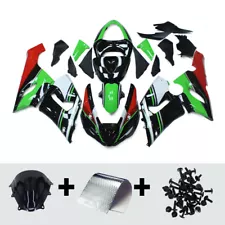 Injection Green Black Fairing Kit for 2005 2006 Kawasaki ZX6R 636 05 06 Bodywork