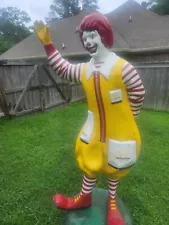 Vintage Original Ronald McDonald Life Size Statue! 70” Tall Fiberglass Figure.