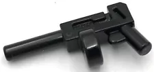 Lego New Black Minifigure Weapon Gun Pistol Automatic Long Barrel Part