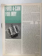 RacingArt45 Article FORD 4-CAM FOR INDY April 1964 4 page