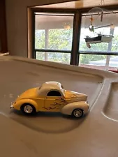 1941 willys coupe Car Yellow And White