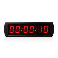 3" RS232 Countdown Clock Led Digital Wall Clock Big Timer With Stopwatch