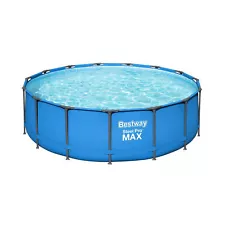 Bestway Steel Pro 15' x 48" Round Above Ground Outdoor Backyard Swimming Pool