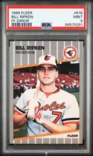 1989 Fleer Bill Ripken FF Error Card #616 Orioles F__K Face PSA 9 ⚾️ð¥