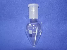 Pear shape flask 24/40 50mL Heavy wall high quality 5 Pieces